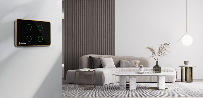 Công tắc cảm ứng 4 nút bấm Rạng Đông CO-RD-RD-CT.04