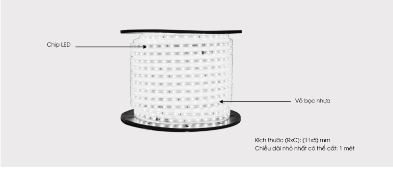 Đèn LED dây chiếu sáng Rạng Đông LD-RD-LD02-1000/7W