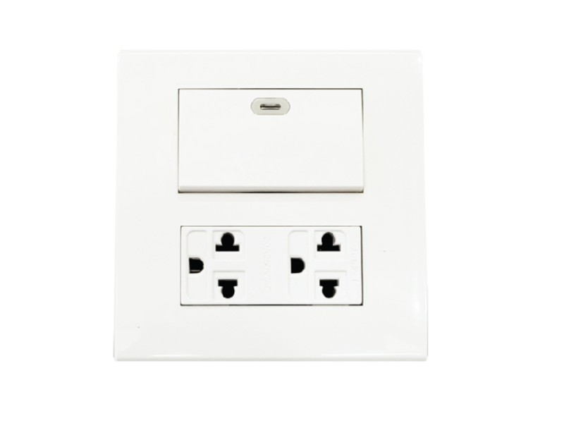 mặt công tắc có ổ cắm