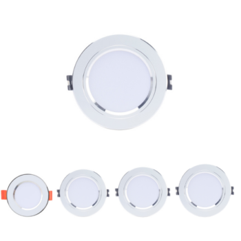 Đèn LED âm trần Downlight đổi màu Rạng Đông viền bạc