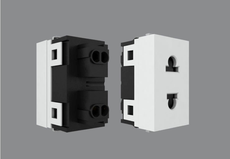 Hạt ổ cắm âm tường Rạng Đông OC-RD-HOC01-1C/16A