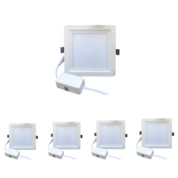 Đèn âm trần vuông viền lõm Saco