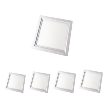 Đèn ốp trần vuông viền lõm mẫu SA-OV11 vỏ trắng | Saco