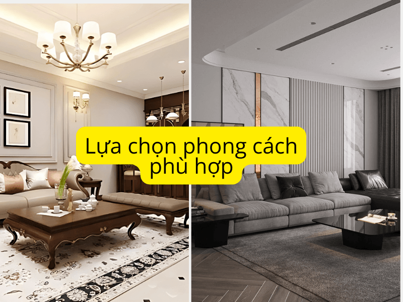 Bước 2: Chọn phong cách phù hợp - Cổ điển hay tân cổ điển