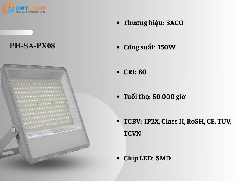 đèn pha bảng hiệu mẫu PX08