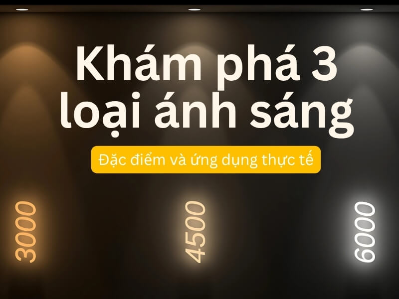 Khám phá 3 loại ánh sáng: Đặc điểm và ứng dụng thực tế