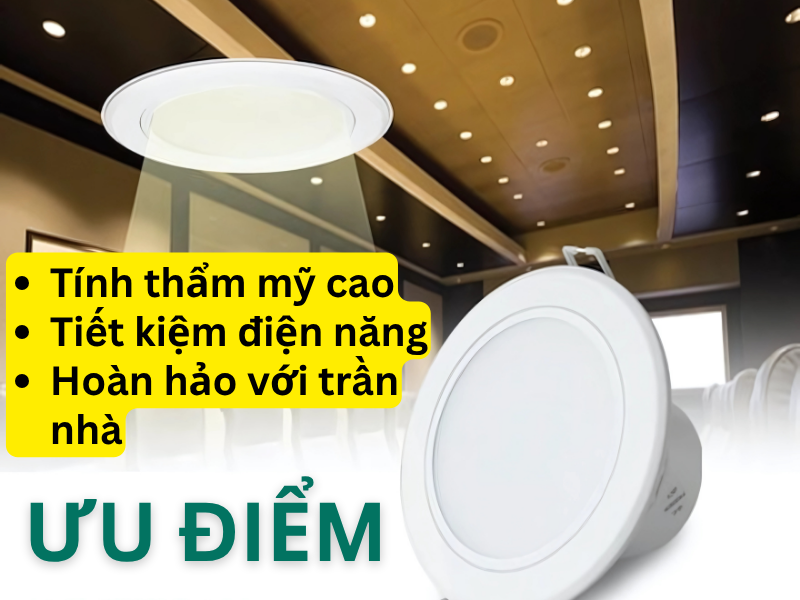 Tại sao đèn LED âm trần thạch cao lại được ưa chuộng?
