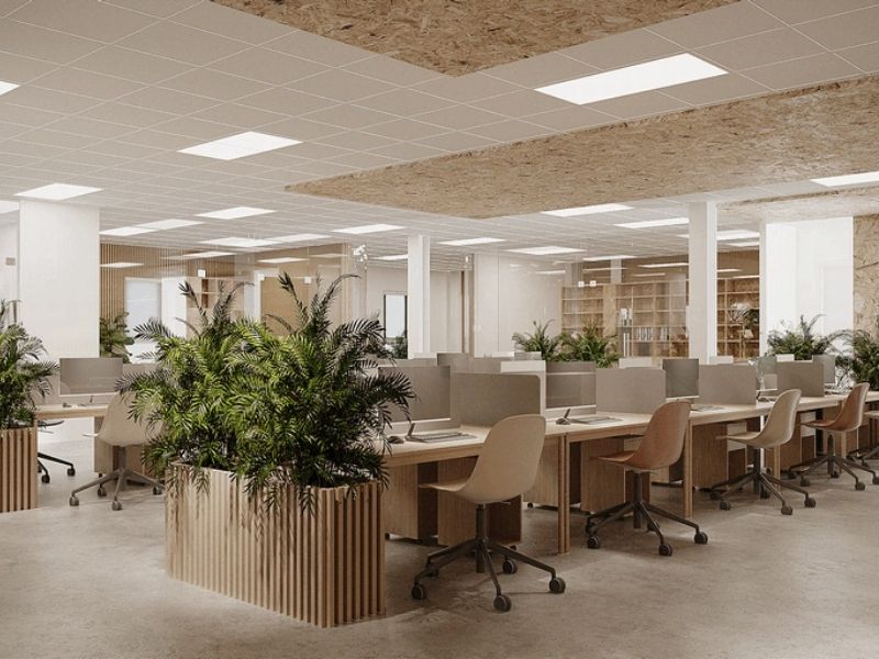 đèn led chiếu sáng văn phòng