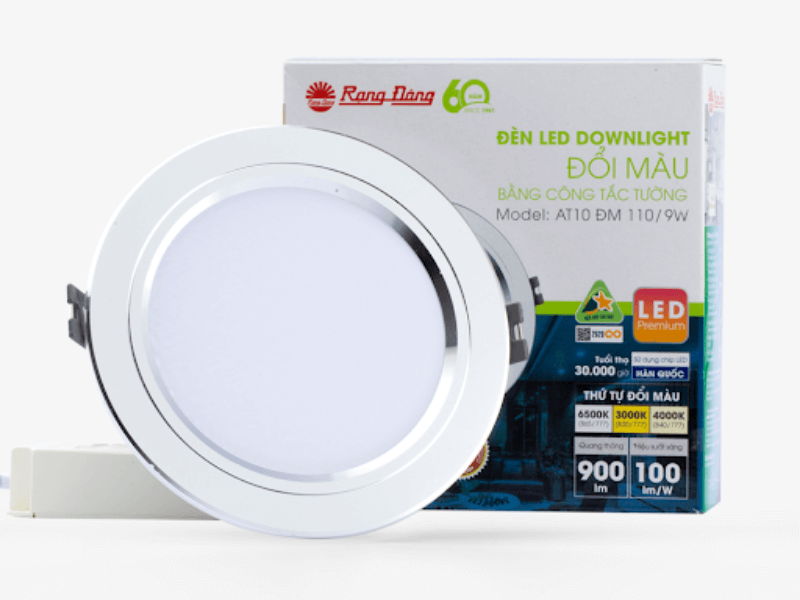 Đèn Led downlight đổi màu Rạng Đông
