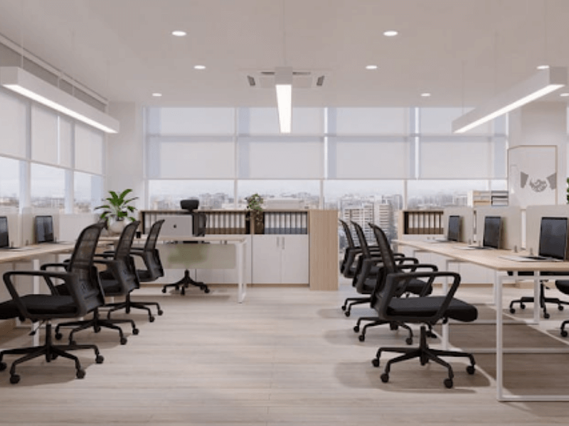 Chiếu sáng trong khu vực làm việc