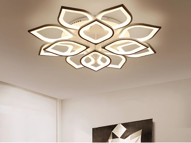 đèn ốp trần hoa sen 10 cánh