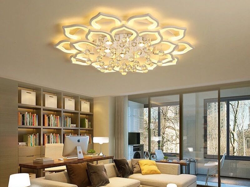 đèn ốp trần hoa sen 20 cánh
