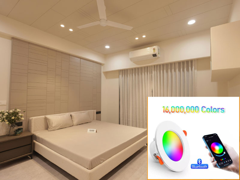 đèn trần phòng ngủ hiện đại