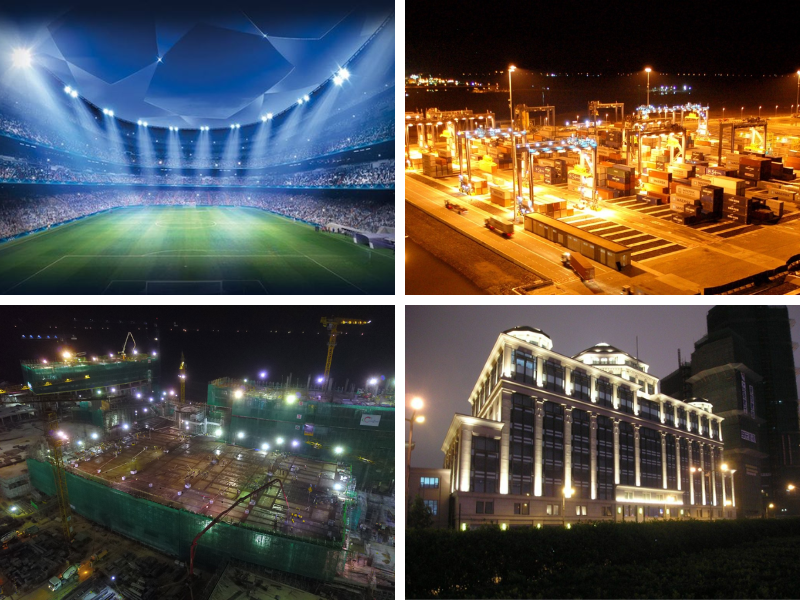 Đèn led chiếu xa ngoài trời