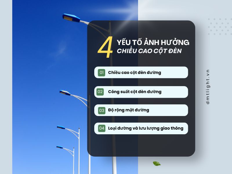 khoảng cách đặt đèn đường