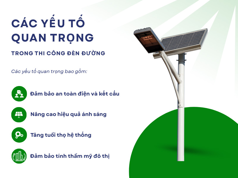 Biện pháp thi công đèn đường chiếu sáng