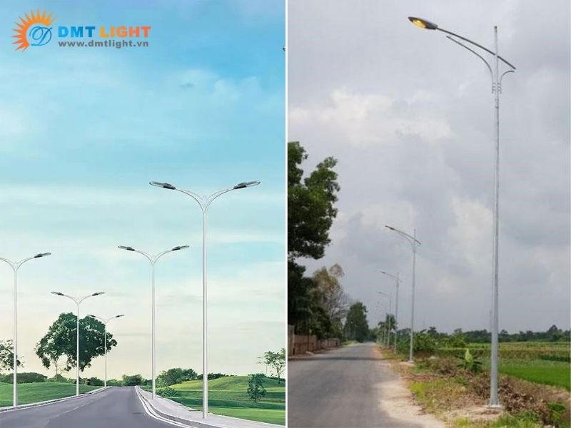 cột đèn đường cao áp 6m