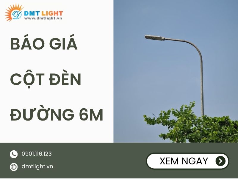 báo giá cột đèn cao áp 6m