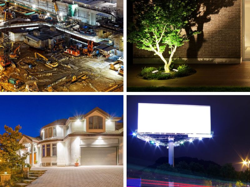 ứng dụng đèn pha led 100w