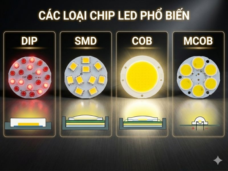 Chip LED là gì? Phân biệt các loại Chip LED phổ biến hiện nay