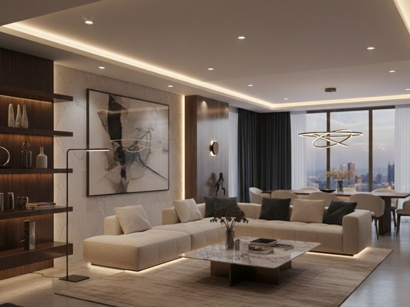 Lựa chọn góc chiếu của đèn cho không gian nội thất